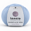 Lanaio Masnà aloe Vera Gomitolo di lana baby merino extrafine ideale per copertine neonato Masnà Aloe Vera Lanaio, colore azzurro polvere
