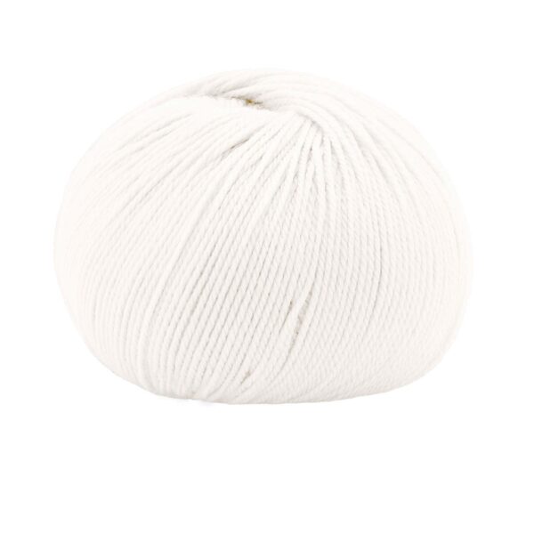 Gomitolo Pregià 50 gr. - 200 mt. colore 10001 Gomitolo Pregià 50 gr. - 200 mt. 80% Lana Merino Extrafine - 20% Cachemere colore 10001