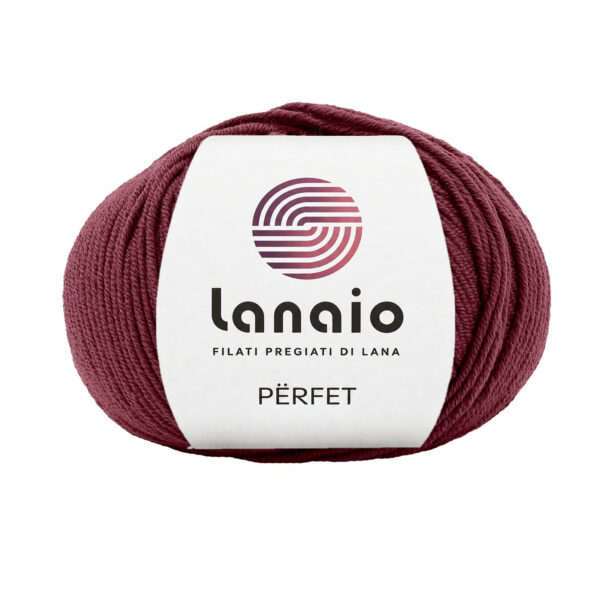 perfet-10105-bordeaux-lanaio Përfet Lana Merino Extrafine Irrestringibile Superwash OEKO-TEX® e Mulesing-Free Per Ferri/Uncinetto 4-5-6mm 50 gr. - 125 mt.